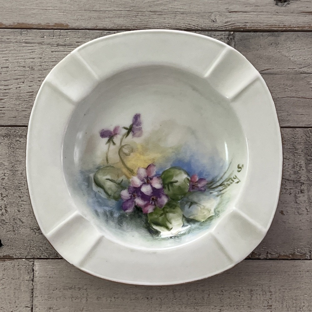 Bavaria Schumann Arzberg Germany‎ Floral Vintage Ashtray